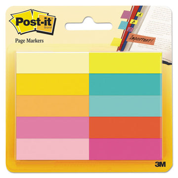 Post-it® Page Flag Markers, Assorted Bright Colors, 50 Sheets-pad, 10 Pads-pack freeshipping - TVN Wholesale